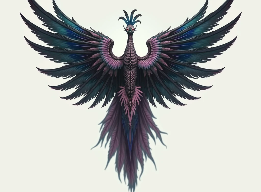 Keep the image composition and style unchanged, but zoom out slightly to ensure the entire wingspan is fully visible, including the tips.