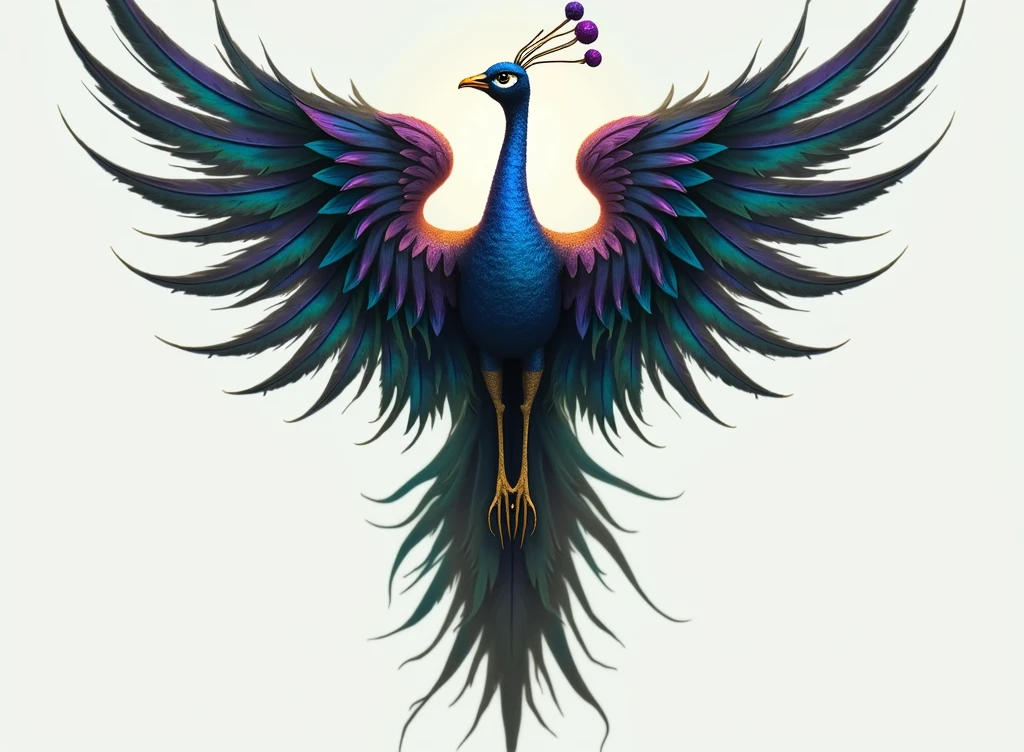 Keep the image composition and style unchanged, but zoom out slightly to ensure the entire wingspan is fully visible, including the tips.