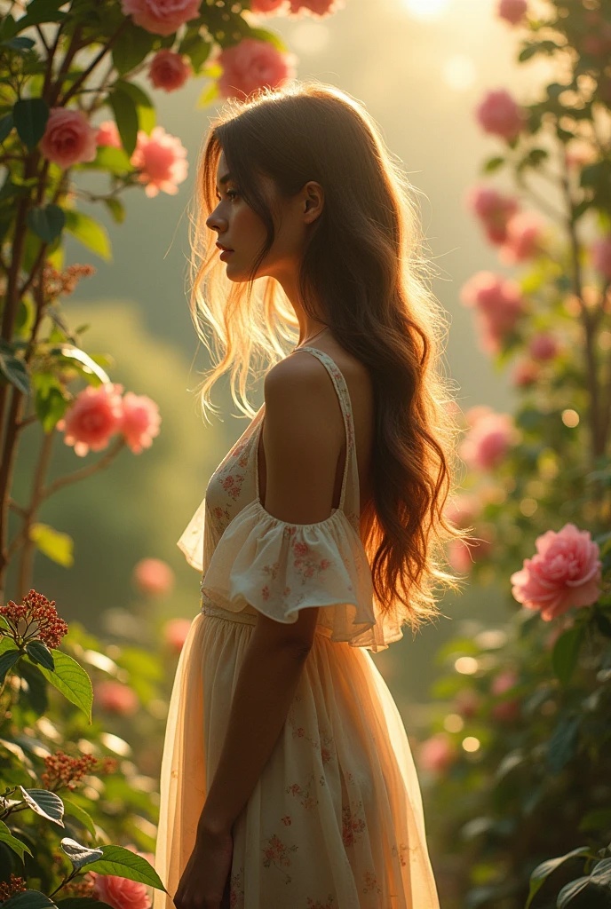 A beautiful girl no face recognize