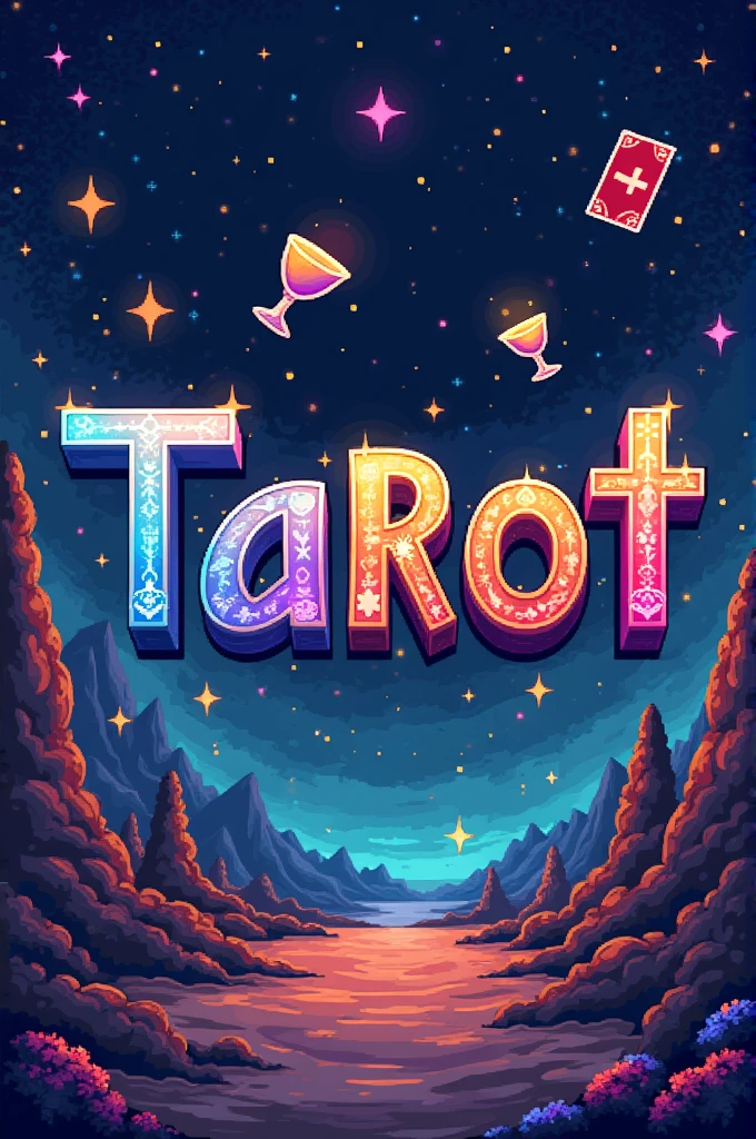 the word tarot 8bit