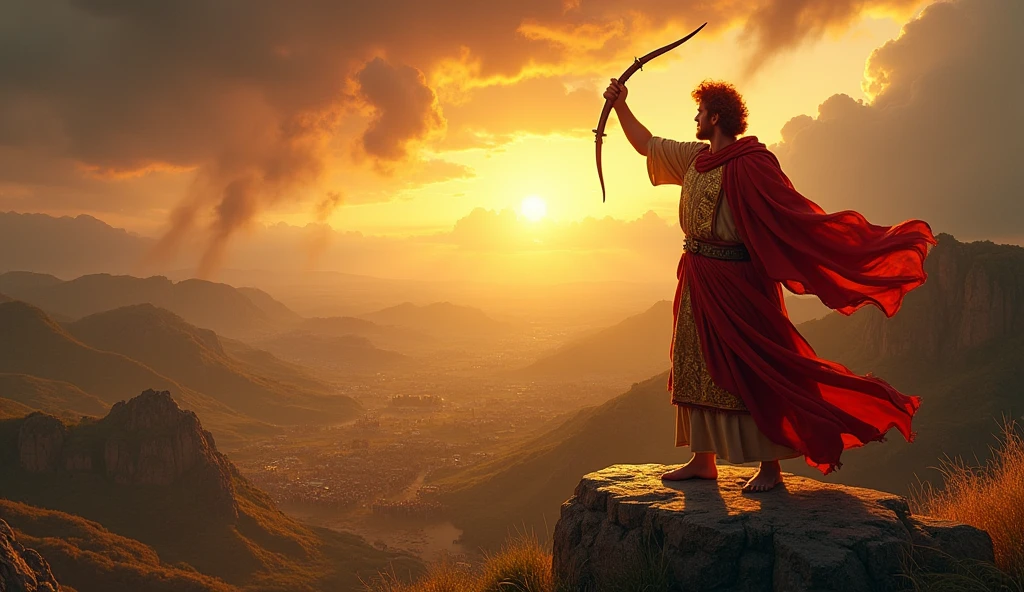 biblical history: man King David who is red-haired demonstrated when God's people act with courage and confidence, always wins