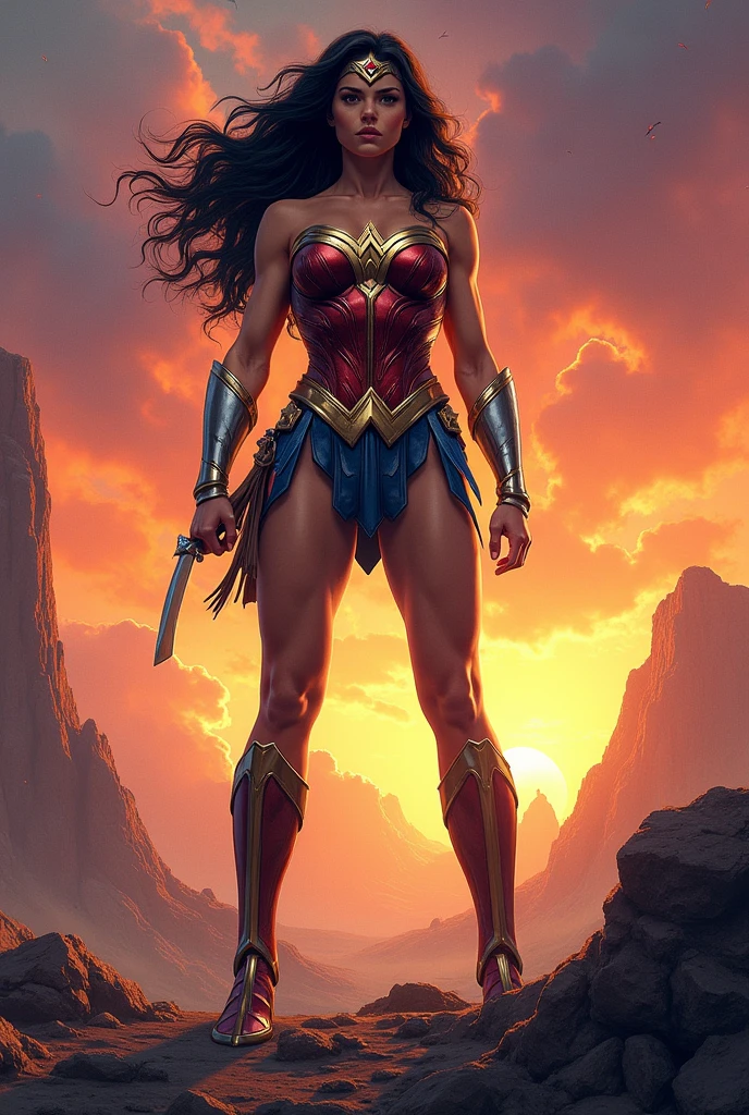 huge muscle woman wonder woman
