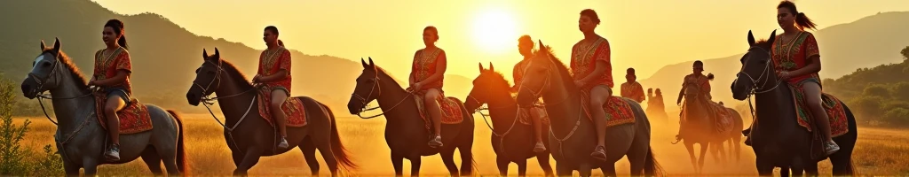 Create a banner with real people in 8k with customs of northeastern Brazil like: people riding, religious festivals such as baptism, holy supper, people planting and harvesting.