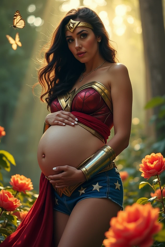 pregnant woman wonder woman mature