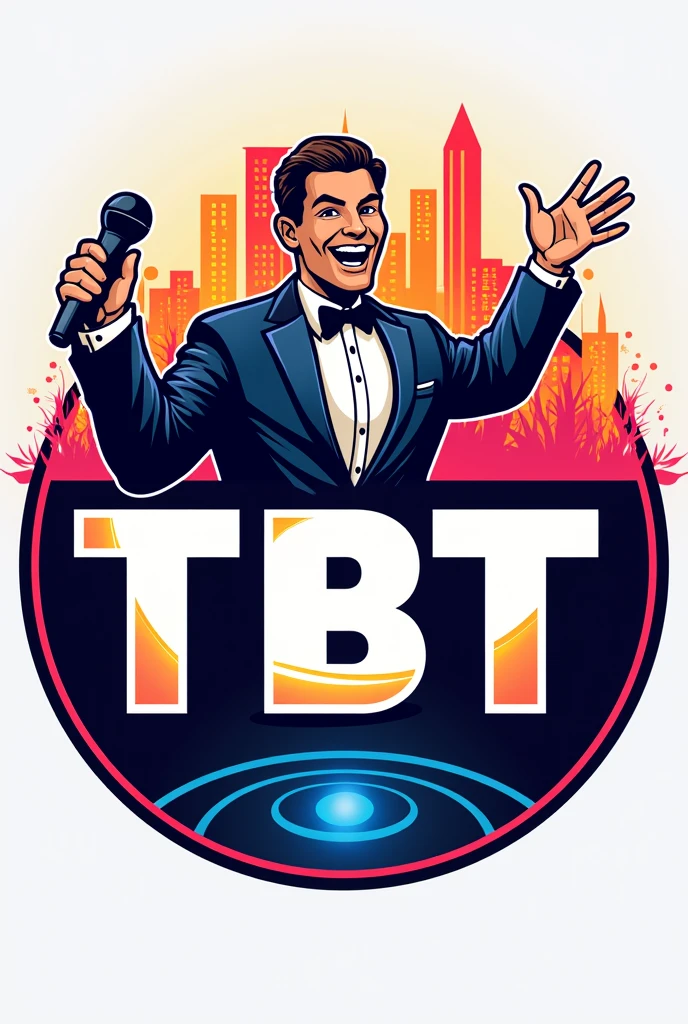 Logo chữ TBT nghề dẫn chương Trình micro