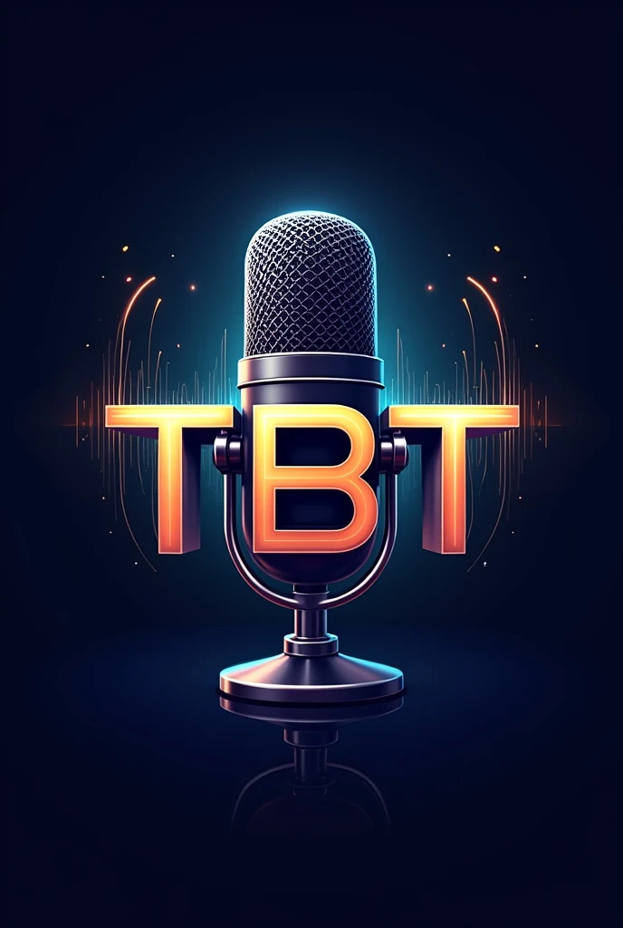Logo chữ TBT nghề dẫn chương Trình micro