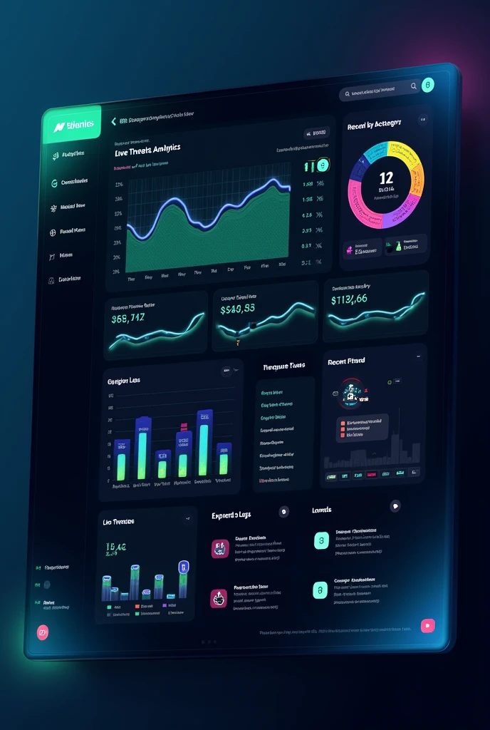 create a cybersecurity dashboard example as a website