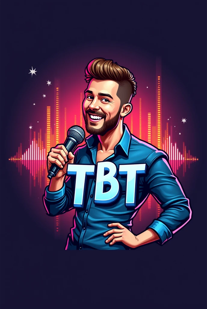 Logo chữ TBT nghề dẫn chương Trình micro