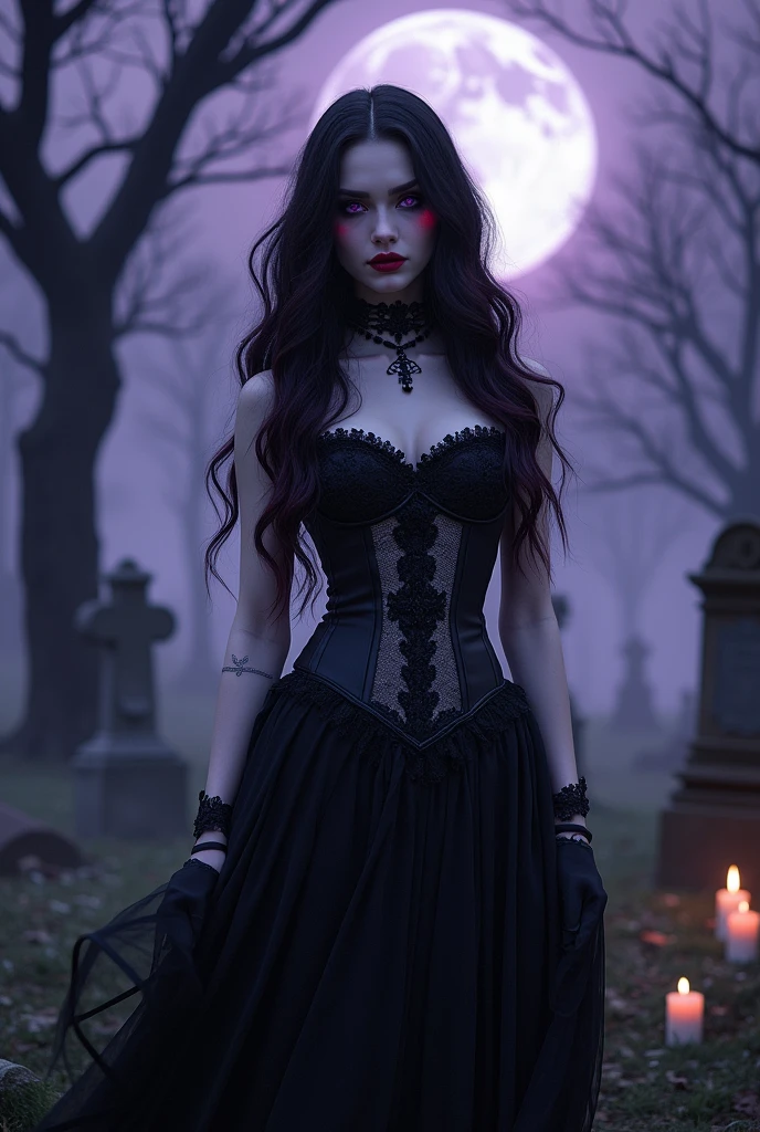 creppy goth woman