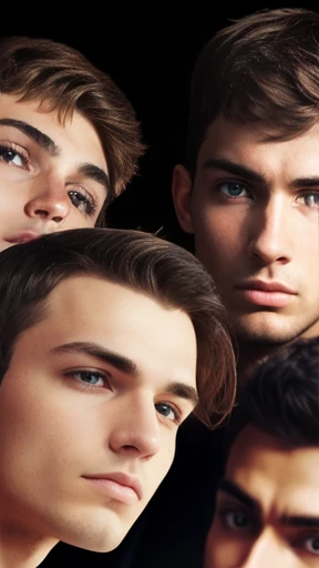 A group of boysJakub Lejbowicz gathered together focus on the face