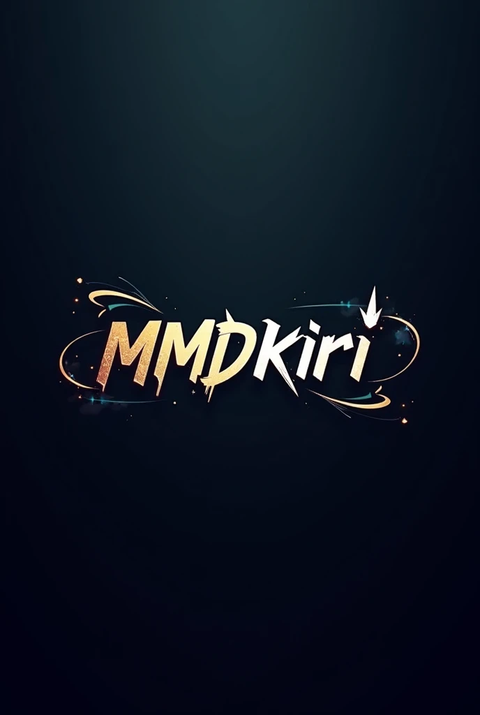 Logo game with the name of mmdkiri black color