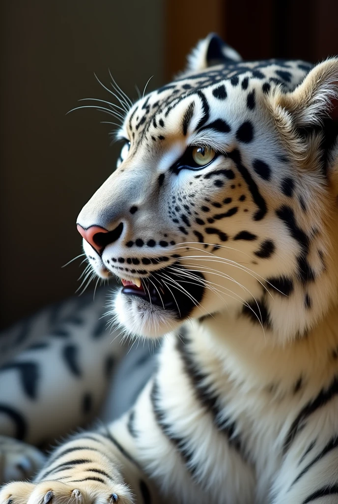 snow leopard, Sucking other tigers' penises, suck, , , detailed, detailed, In the bedroom, Dynamic Angle, close up, Zoom in on the face