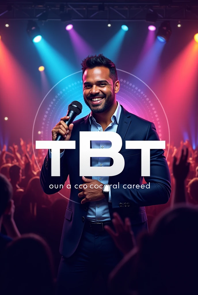 Logo chữ TBT nghề người dẫn chương trình Micro