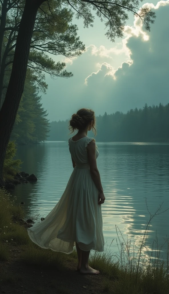 In the early 20th century, I came to this lake with my baby. Distracted for just a moment, I lost sight of my child, who somehow fell into the water. Desperate and distraught, I searched the lake, calling out for my baby, but I was too late. My child was lost to the cold, dark waters."