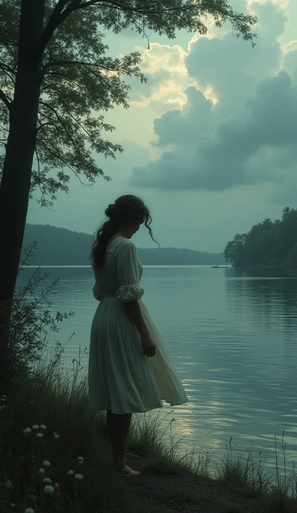 In the early 20th century, I came to this lake with my baby. Distracted for just a moment, I lost sight of my child, who somehow fell into the water. Desperate and distraught, I searched the lake, calling out for my baby, but I was too late. My child was lost to the cold, dark waters."