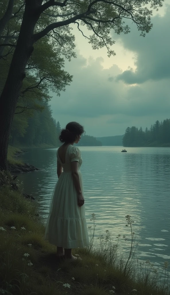 In the early 20th century, I came to this lake with my baby. Distracted for just a moment, I lost sight of my child, who somehow fell into the water. Desperate and distraught, I searched the lake, calling out for my baby, but I was too late. My child was lost to the cold, dark waters."