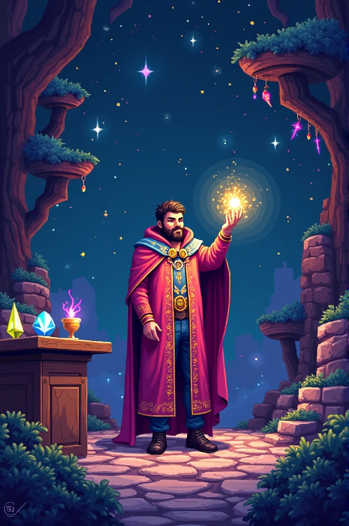 the magician tarot 8bit