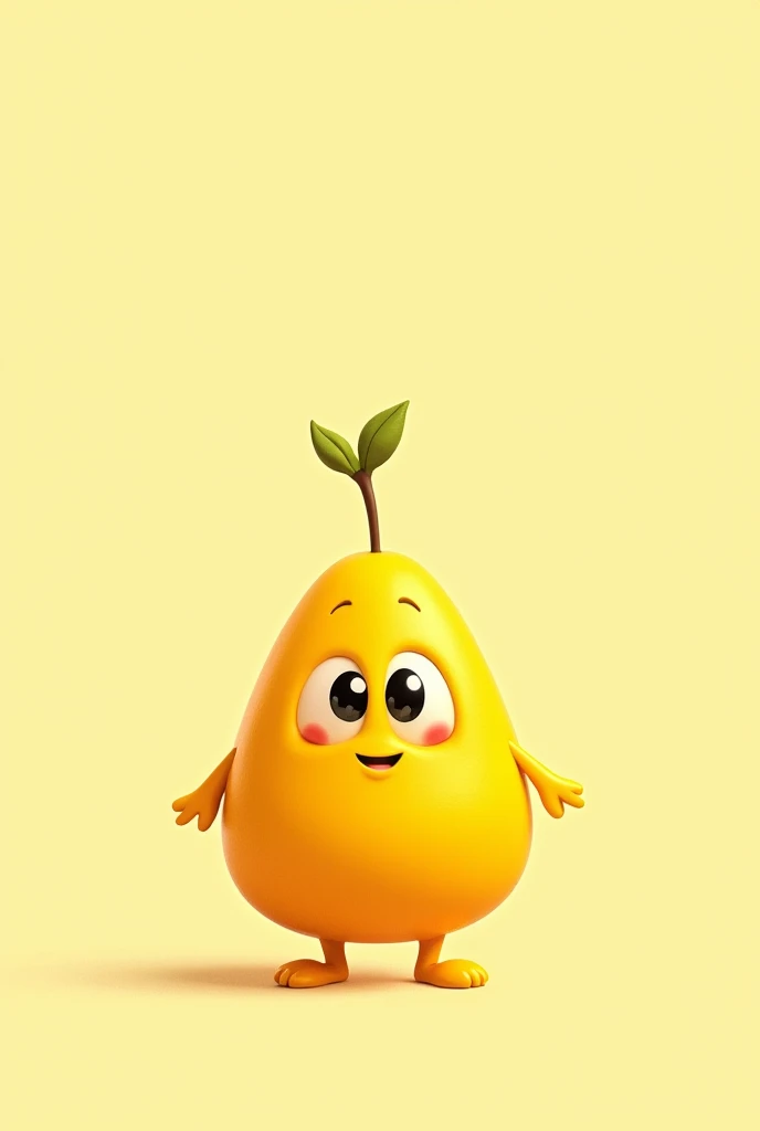 character that is a seed created for kids. its name is zoi. it is yellow color. with no background