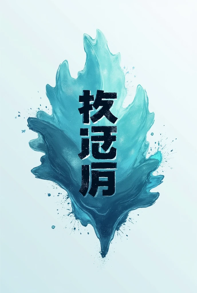 Create a logo containing the four Chinese characters for &quot;冰海前线&quot;。