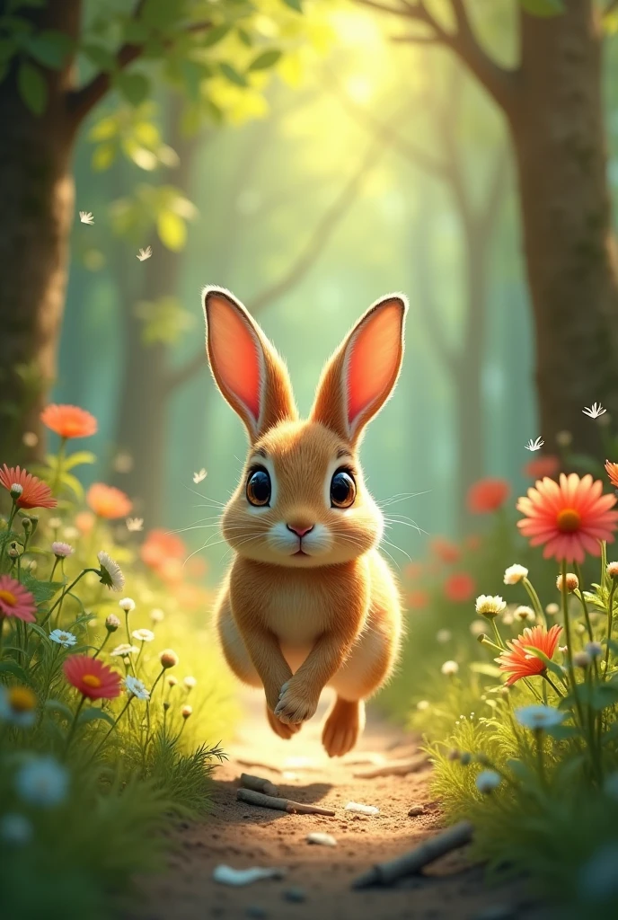 Once upon a time in a peaceful forest, there lived a young hare named Harry who was very fast but also very hasty. He loved to boast about how quick he was and often teased the other animals for being slow.