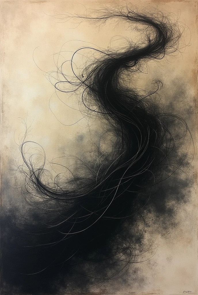 Texture art using charcoal 
