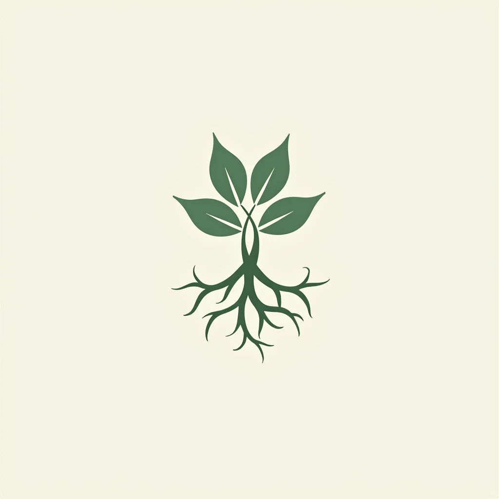 Create a clean and elegant logo for a range of feminine care products based on African plants called DOUCEUR INTIME. The design should incorporate natural elements such as leaves, roots, and symbols of well-being. Use natural, soothing colors to evoke purity, balance and serenity. The logo must reflect the effectiveness of the products in relieving intimate problems, providing natural lubrication, and improving general well-being."