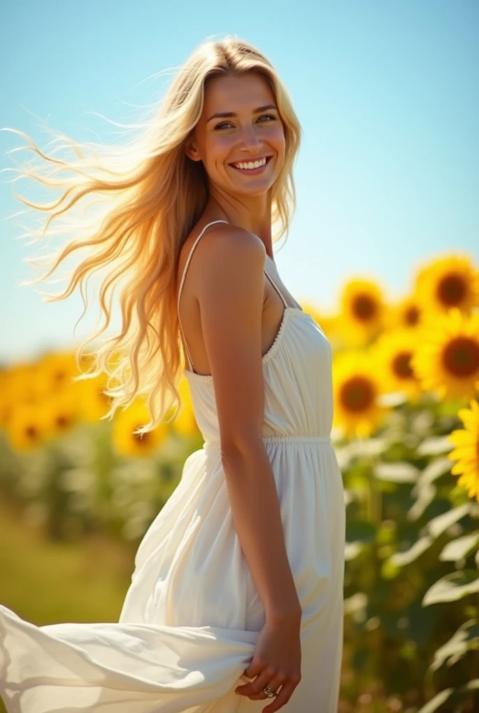 A blonde woman