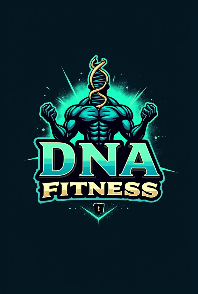 A logo that says DNA Fitness bodybuilding 