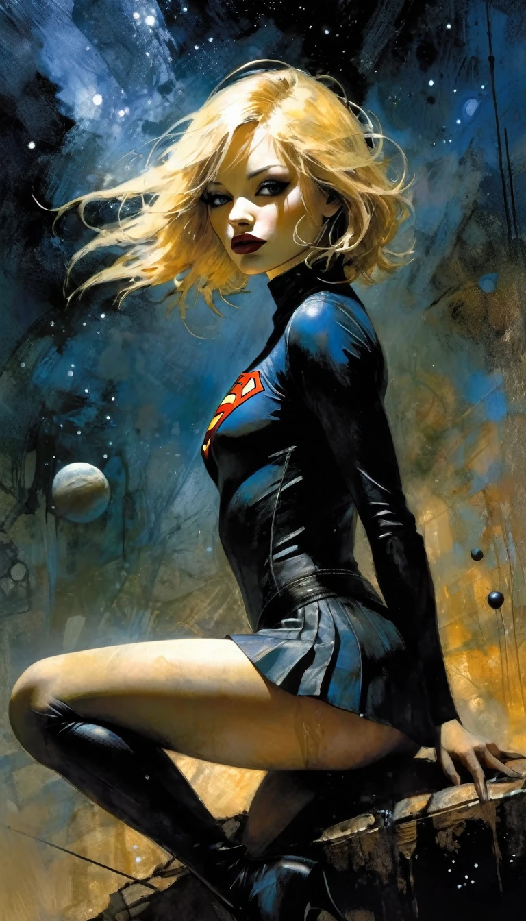 (Supergirl amazingly flies through outer space), miniskirt, full suit, perfect ass, galaxies all around you. dynamic pose ((she has blonde hair, she has long hair)), perfect ass (best quality, 4k, 8k, high resolution, masterpiece: 1.2)eroticism, sexy, black and white image, between shadows, oil painting, chiaroscuro, sensual, dramatic lighting, moody atmosphere, photorealistic, intricate details, masterpiece, ultra-detailed, high quality, 8k, best quality, realistic, cinematic, dark and brooding, expressionistic, powerful composition, emotional impact, art inspired by Bill Sienkiewicz and Dave McKean, ultra detailed, (realistic, photorealistic, photorealistic: 1.37), intricate details, vivid colors, sharp focus, professional, artwork by Dave McKean, surrealism touch oil, oil painting style, portrait, woman, beautiful detailed eyes, beautiful detailed lips, dreamy atmosphere, shadow play, soft lighting, fun pose, dark tones, ethereal background, fantasy elements, texture, layered composition, {{{,{pussy,spread her pussy,cum,cum on pussy,masterbation,straddling,y}}},cute,ultra detailed skin,sketch}}}, ,}}}, art inspired by Bill Sienkiewicz and Dave McKean