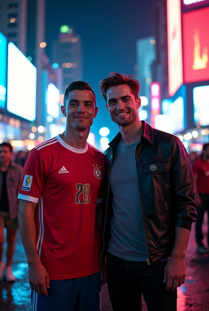 robert pattinson con cristiano ronaldo