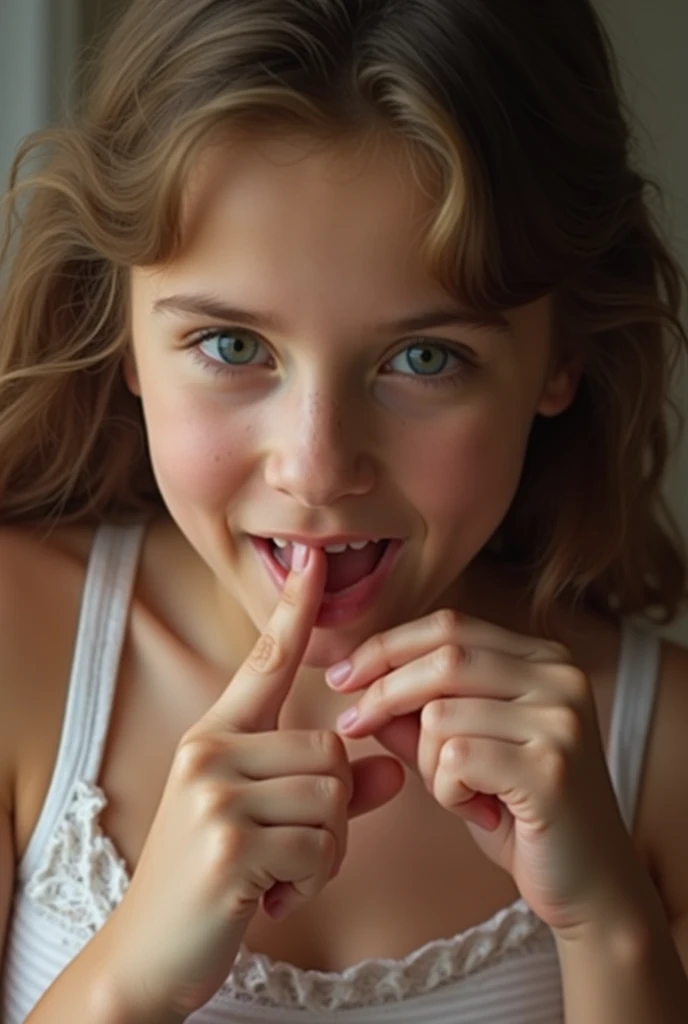 A girl enjoying with her finger and pussy