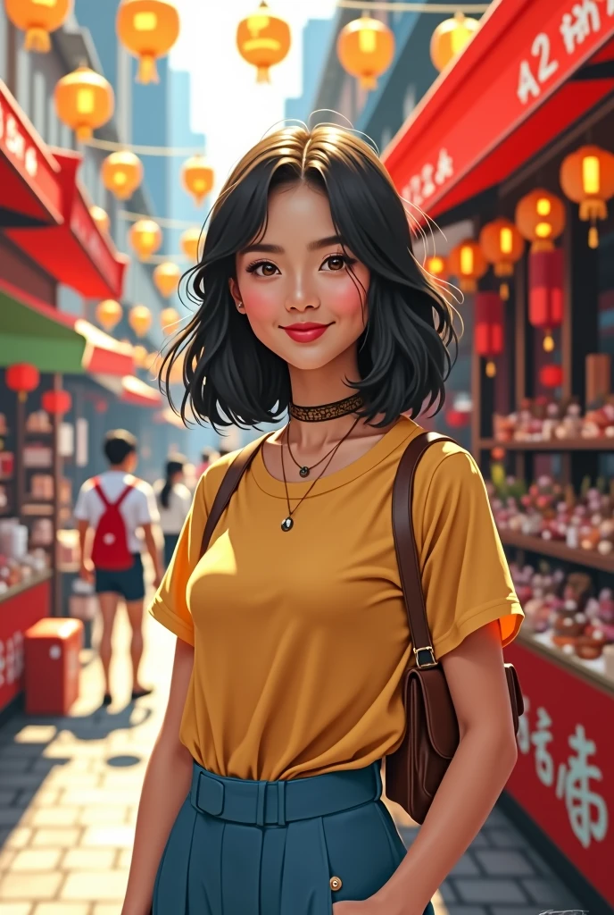 Asian Front Smiling Medium