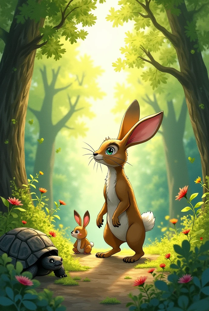 He loved to boast about how quick he was and often teased the other animals for being slow.