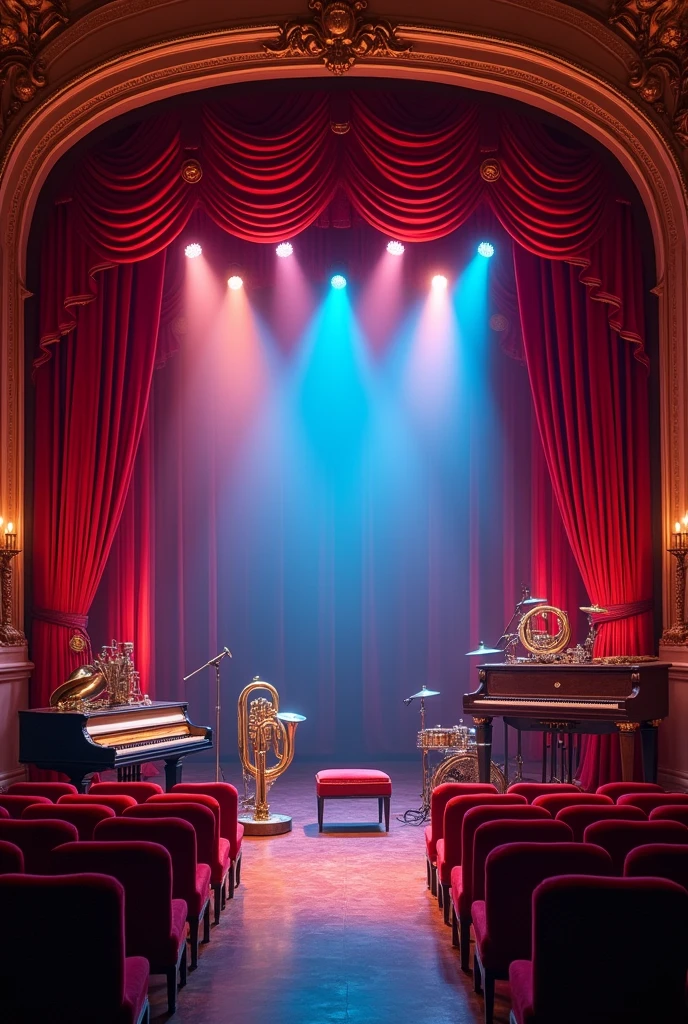 Musical Stage Background