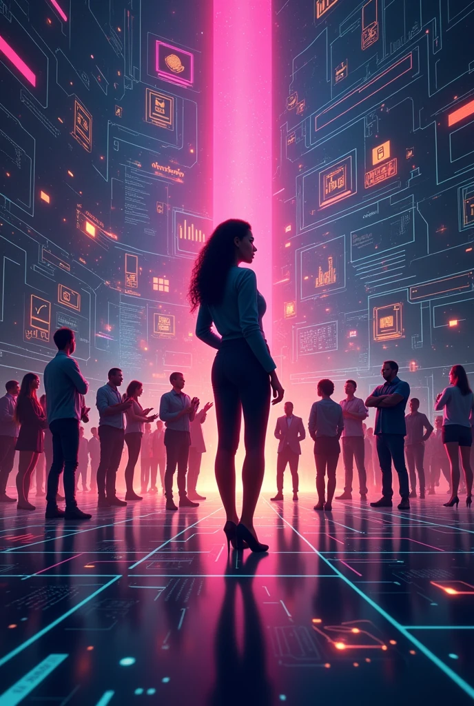 
Cover Concept:

Background: A high-tech grid or network with dynamic elements representing the logistics industry, featuring subtle icons or infographics related to logistics.
Central Image: A powerful image of brown women leading a team through complex logistics scenarios, perhaps with digital overlays illustrating their strategic impact.

Color Scheme: Strong, impactful colors such as dark purple and gold with accents of vibrant pink or teal to convey strength and leadership.