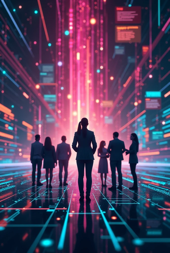 
Cover Concept:

Background: A high-tech grid or network with dynamic elements representing the logistics industry, featuring subtle icons or infographics related to logistics.
Central Image: A powerful image of brown women leading a team through complex logistics scenarios, perhaps with digital overlays illustrating their strategic impact.

Color Scheme: Strong, impactful colors such as dark purple and gold with accents of vibrant pink or teal to convey strength and leadership.