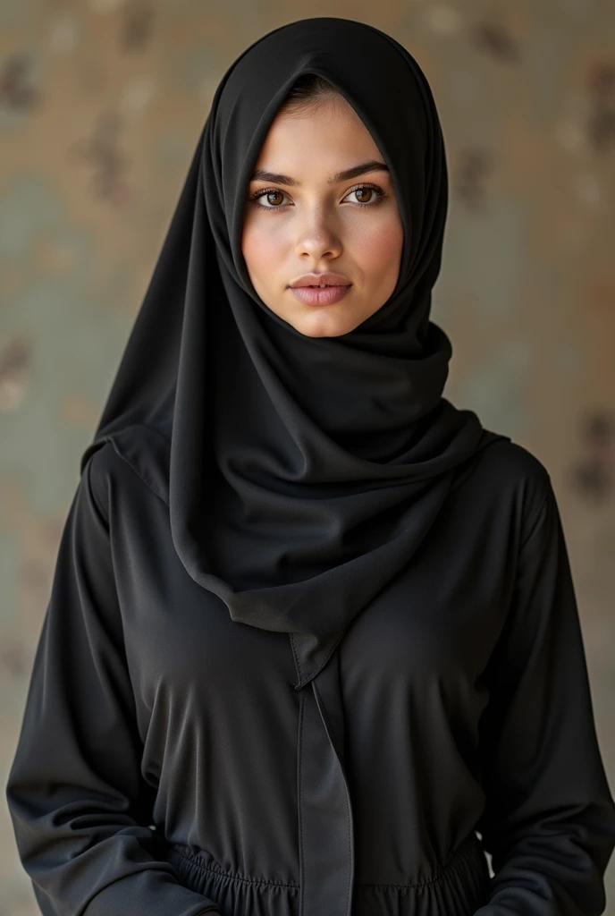 Sexy hijab girl, missionary position