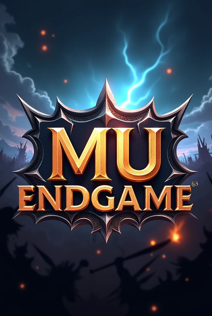 Logo with the name MU ENDGAME 6.3 where in a world of battles the online player needs to fight to win and be the best among players and bosses