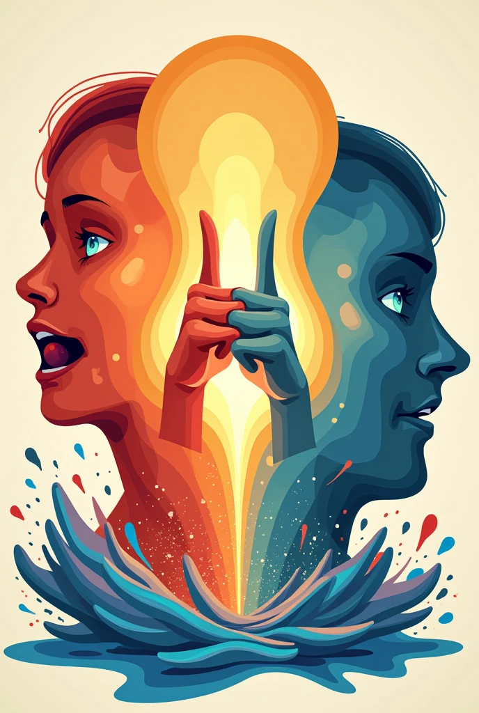 Represent a message through 3 graphics ( nonverbal communication )