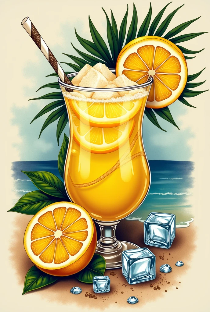 Lemon Caipirinha Recipe + sugar + cachaça + Glace = caipirinha in the form of a tattoo