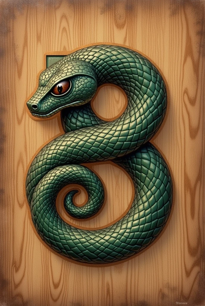 A logo for a coffee shop, the name is benvour and its principle is tradition, its image is a snake drawn next to the name and a coffee compound