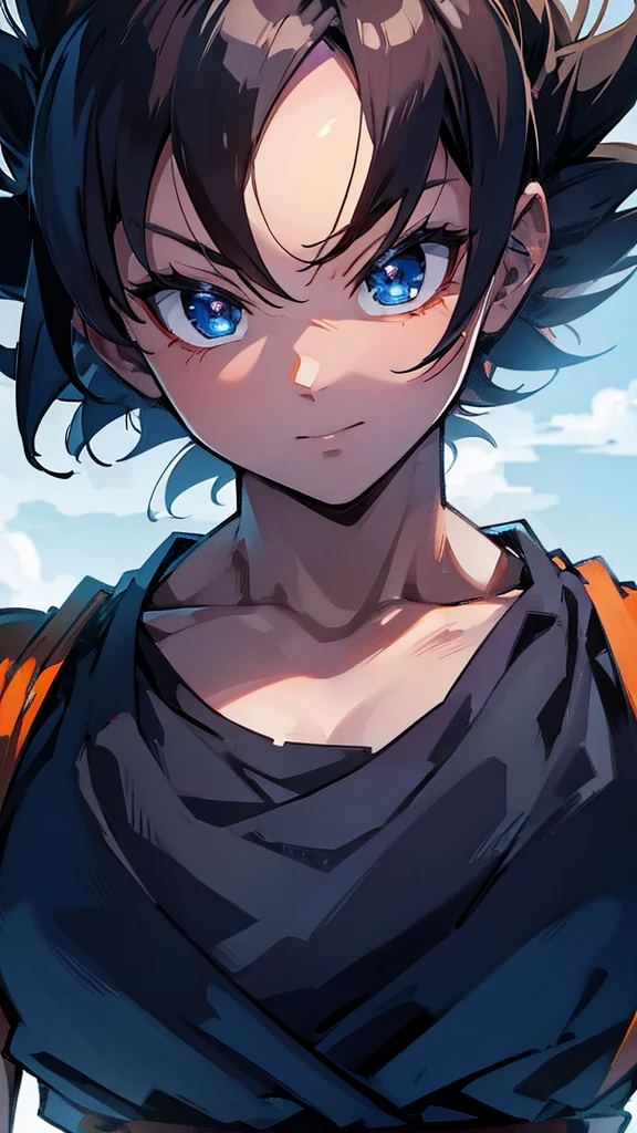 High quality, high quality, (masterpiece), best quality, expressive eyes, dragon ball, goku, 