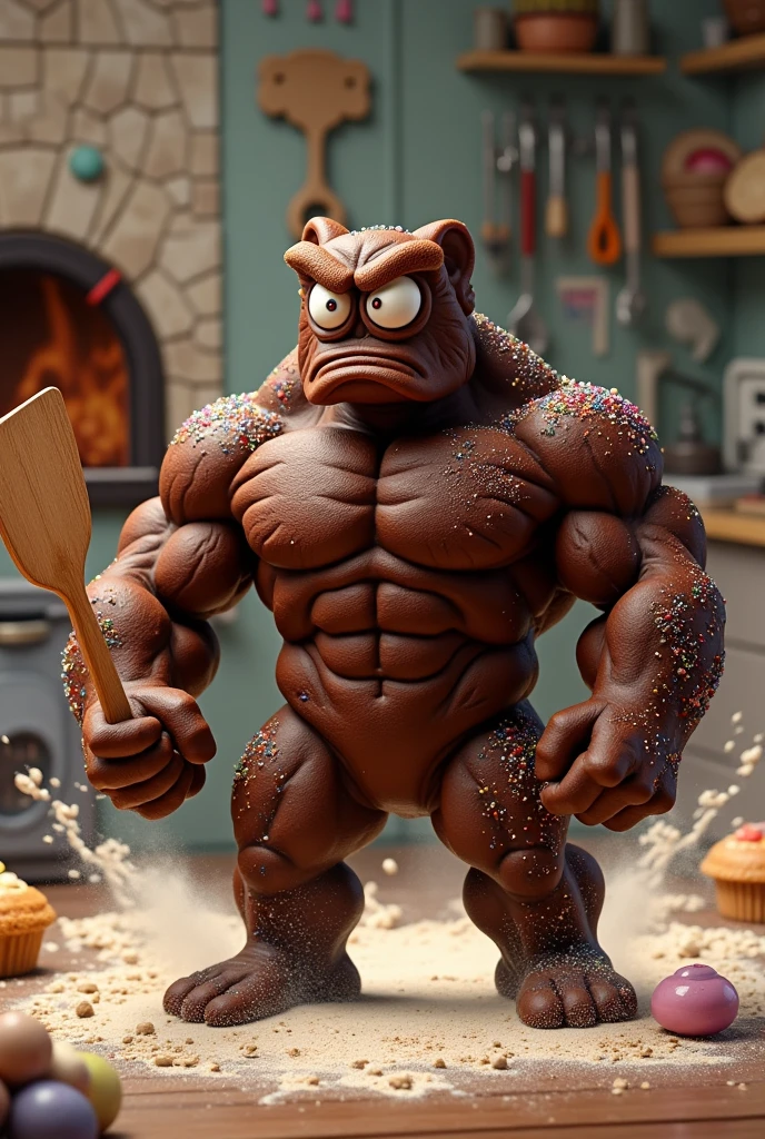 An angry muscle brownie