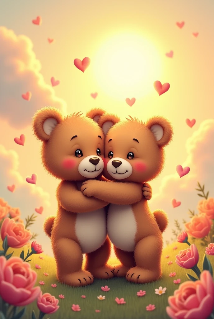 As an image that represents love That is very special to dedicate A model to draw Like teddy bears