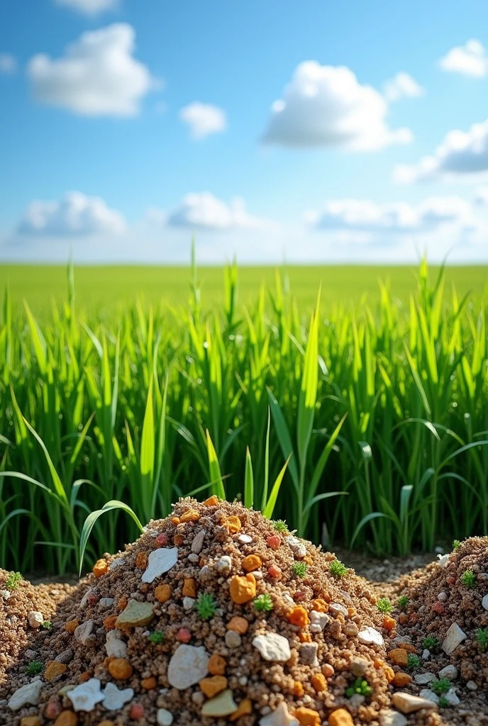 Give me an image with a crop that is used to extract biofuels and also put the waste that is used to extract the biofuel.