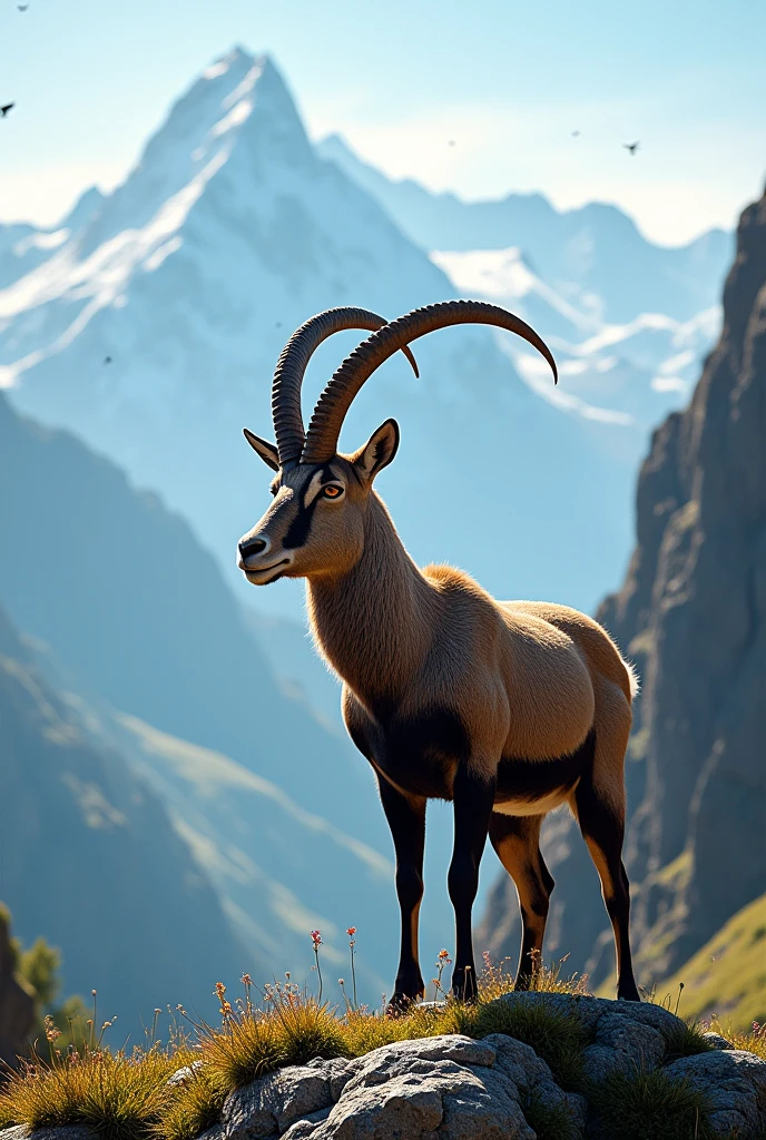 Ibex goat face 
