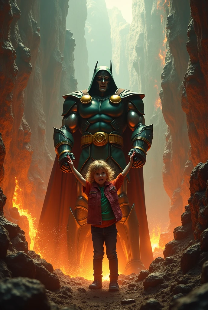 dr.doom throwing a 5 year old  in hell.
