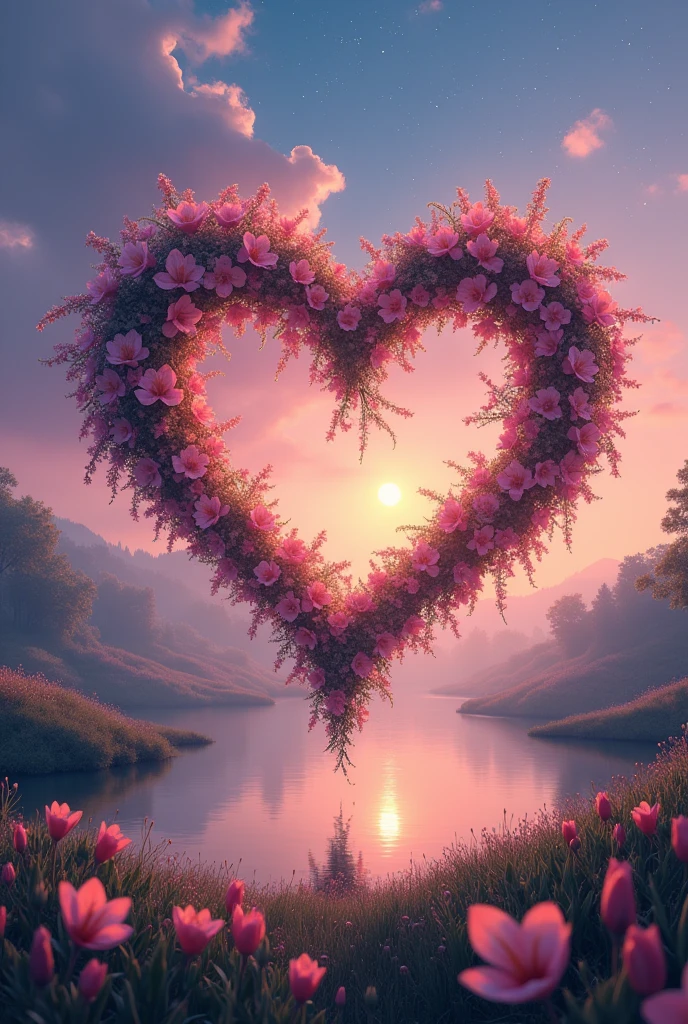 As an image that represents love That is very special to dedicate to the girl I love That are not people A model to draw