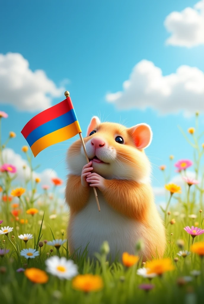 humster with armenia flag