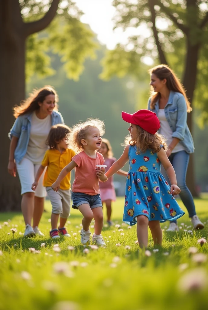 Childrens with parents